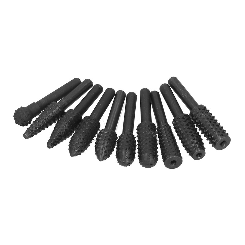 10Pcs Carving Bit Set Electric Rotatable Efficient Multifunctional Grinding Head