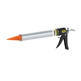 Albion Engineering Company DL-45-T17 Professional Line Special Deluxe Manual Bulk Caulking Gun with Metal Nozzle, Metal Adapter & 3 Orange Cone Nozzles, 20 oz