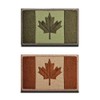Zcketo 2 PCS Canada Flag Patches Hook and Loop Fastener Embroidered Tactical Military National Canadian Patch for Attach to Caps,Bags,Backpacks,Vest,Uniforms,Team,Tactical Clothes Etc.
