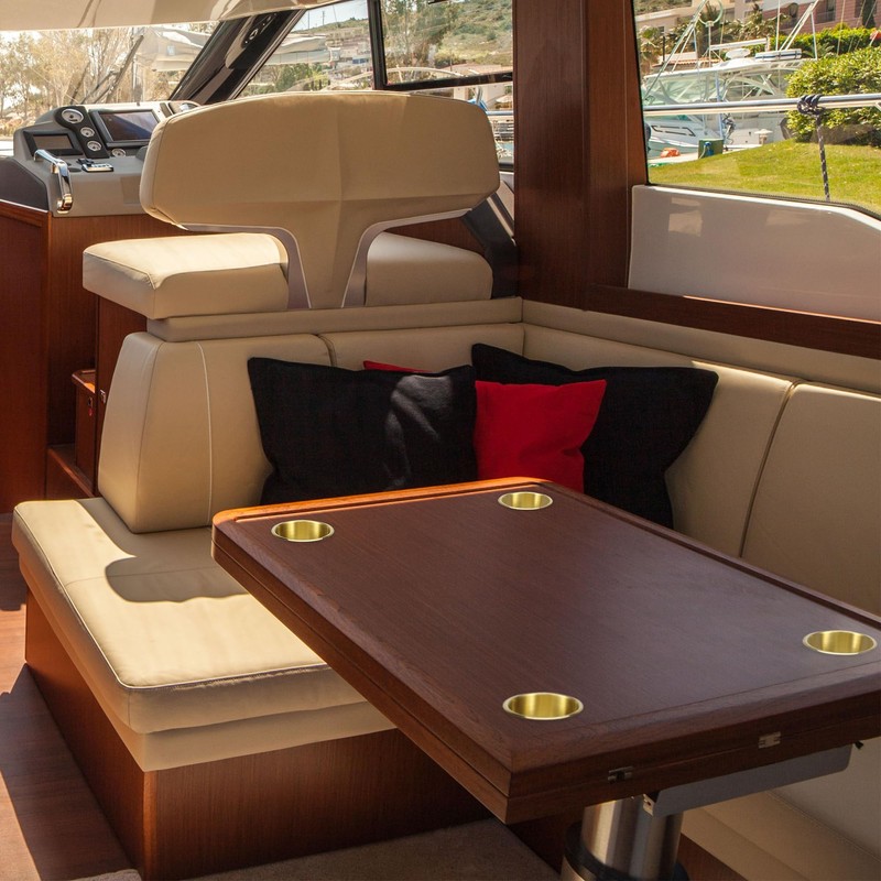 X AUTOHAUX 2pcs Stainless Steel Cup Drink Holder Insert Gold