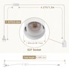 DiCUNO E27 Lamp Holder with Switch, E27 Lamp Base with