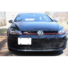 TrunkNets Inc Bumper Tow Hook License Plate Mount Bracket For Volkswagen MK7 Golf GTi 2015 2016 2017 2018 2019