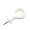 Pinhooks 10101 10-Pack Push Pin Wall Hooks, White