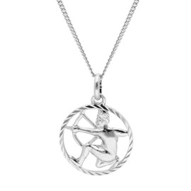 trendor Sagittarius Zodiac Sign Necklace 925 Silver Timeless Necklace for Men and Women Elegant Accessory 68260-12