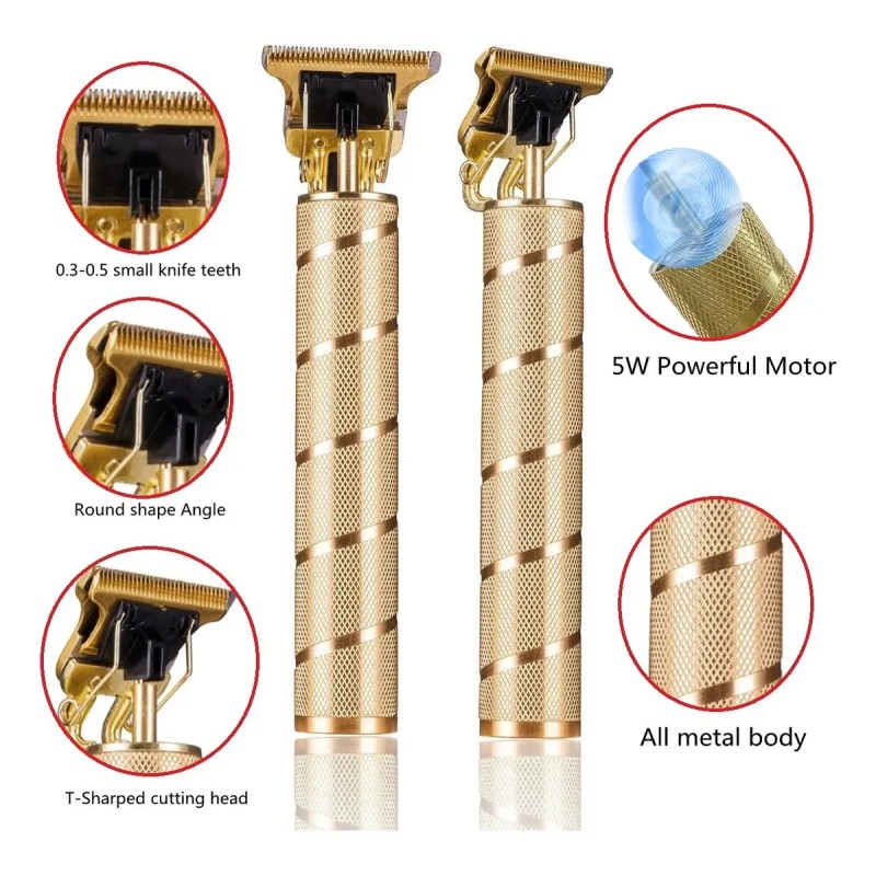 Máquina Cortar Cabello Goldseaside Pro Clippers Trimm