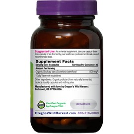 Oregon's Wild Harvest Oregon's Wild Harvest Organic Skullcap Vegan Capsules | Traditional Herbal Supplement, 90 Count