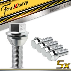 Frankberg 5 x Wheel Bolts Wheel Bolts Front Rear Compatible with S60 I 384 S80 I 184 TS XY V70 II 285 P80 SW XC70 II 136 2.0L-3.2L 1998-2019