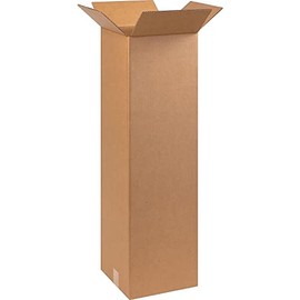 AVIDITI 10 x 10 x 36 Corrugated Cardboard Boxes, Tall 10"L x 10"W x 36"H, Pack of 25 | Shipping, Packaging, Moving, Storage Box for Home or Business, Strong Wholesale Bulk Boxes