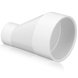 Pushglossy 4" X 2" PVC Pipe Fitting Schedule 40 Compatible with 429-E Series Eccentric Reducer Coupling Suitable for High-flow Capacity, Plumbing, Irrigation, Pool, Spa, White