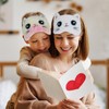Lusofie Pack of 4 Children's Sleeping Mask Plush Cute Sleeping
