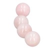 4Pcs Rose Quartz Crystal Balls 0.8in Diameter Clear Negative Energy