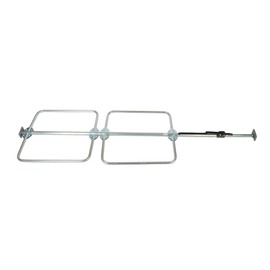 Mytee Products Cargo Load Lock Bar Kit - Steel Ratcheting 89"-105" w/Bolt-On Hoop Set 1" Round