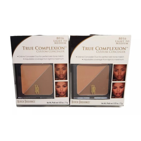 2x Black Radiance True Complexion Custom Concealer 8016 Light to