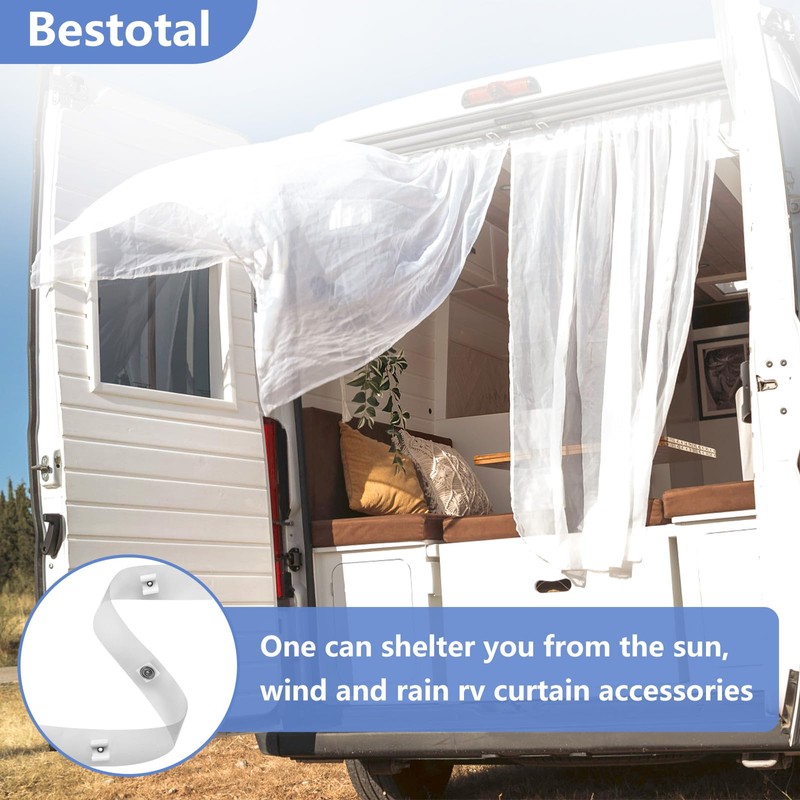 RV Curtain Glide Tape A115 for RV Curtains Clear Glide