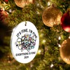 Funny Christmas Ornament 2024, It's Fine I'm Fine Everything is
