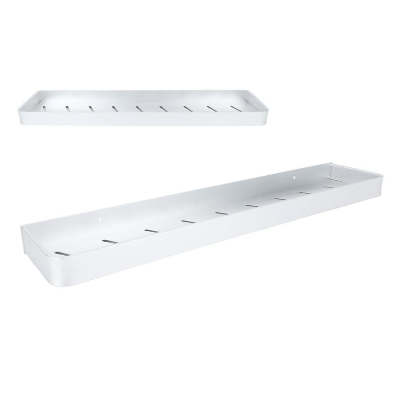 Bathroom Space Aluminum Shelf Bathroom Wall Mounted Drill Free Shelf