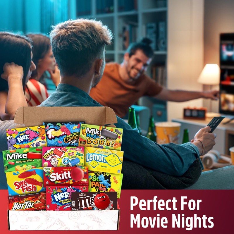 Movie Theater Candy Variety Pack - Candy Box of Milk
