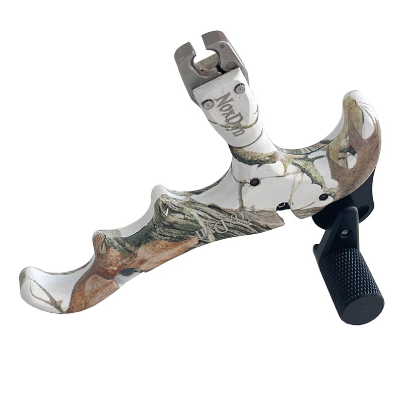 NoxDyn 4-Finger 360° Rotatable Camo Bow Release for Compound Bow