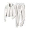 VATEAMI Fuzzy Pajamas Sets for Women Fleece Half Zip Pullover