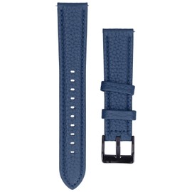 Lychee Pattern Watch Strap Soft Classic Color Replacement Watch Strap for HuaweiBlue 20mm/ 0.8in
