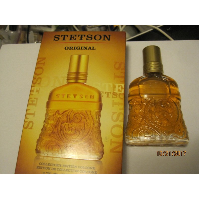 Stetson 1.75oz Original Cologne Collector Edition Bottle=brand new in box