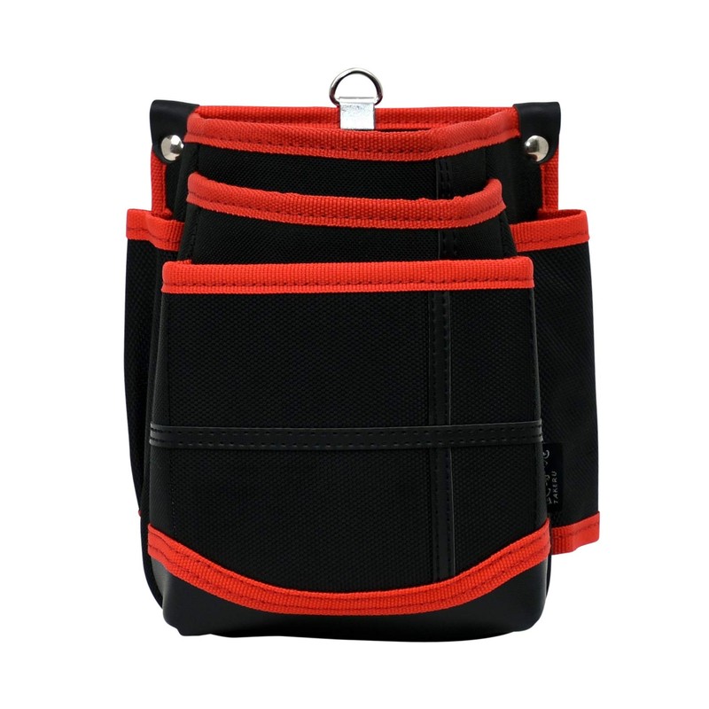 KH Bushon Tamashii 3-Tier Waist Bag, Black/Red