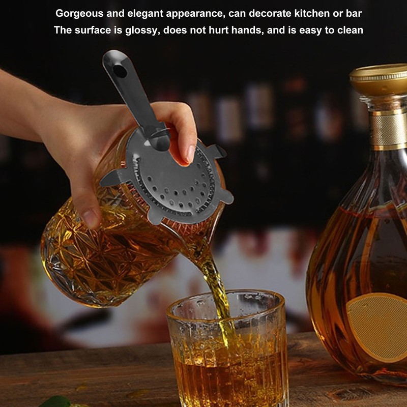 Cocktail Strainer Stainless Steel Gorgeous Glossy Bartending Ice Strainer for