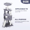HUITREE 45in Cat Tree Tower with Big Condo for Indoor
