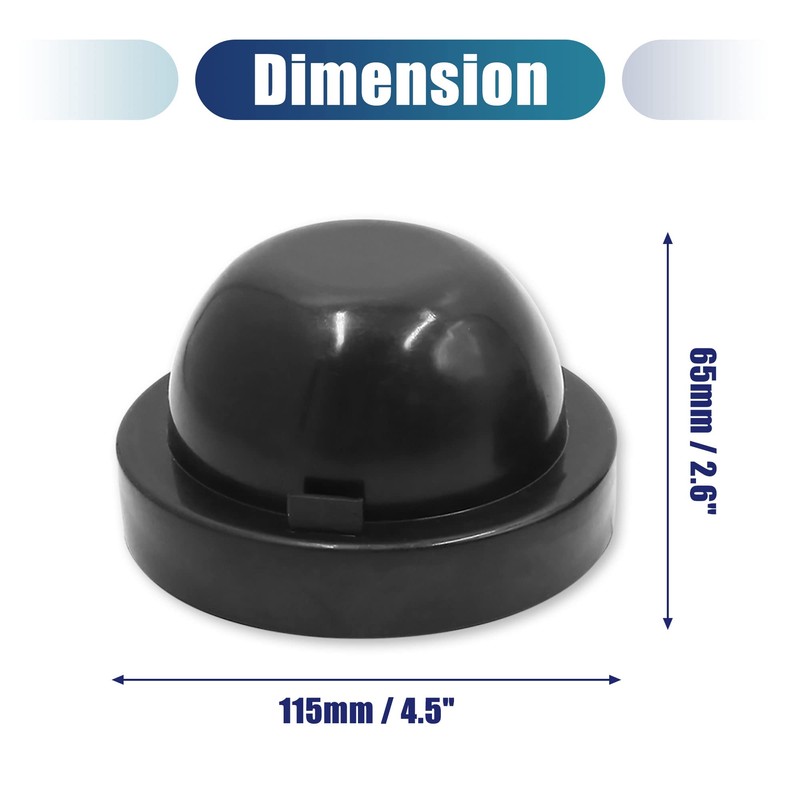 sourcing map Pack of 2 110 mm Rubber Waterproof Car