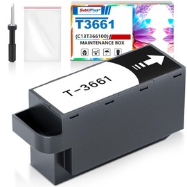 SubliPlus+ T3661 T366100 Ink Maintenance Box Replacement to Epson T3661 Maintenance Box, Compatible for Epson XP-6105 XP-8700 XP-8500 XP-15000 XP-970 XP-6100 XP-8600 XP-6000 XP-6005 XP-8605 Printers