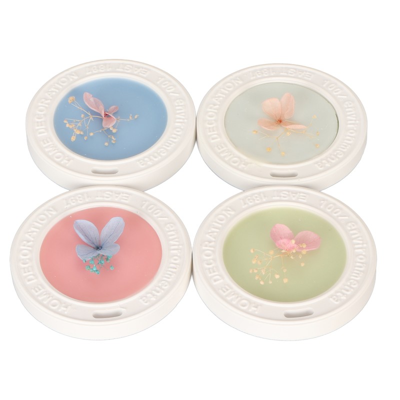4 Pieces Aromatherapy Wax Tablets Long Lasting Dry Flower Scented