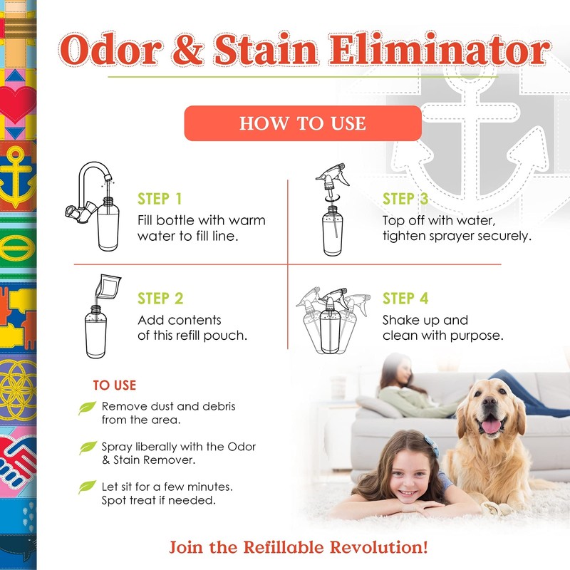2-Pack TrulyFree Odor & Stain Eliminator - Odor and Stain