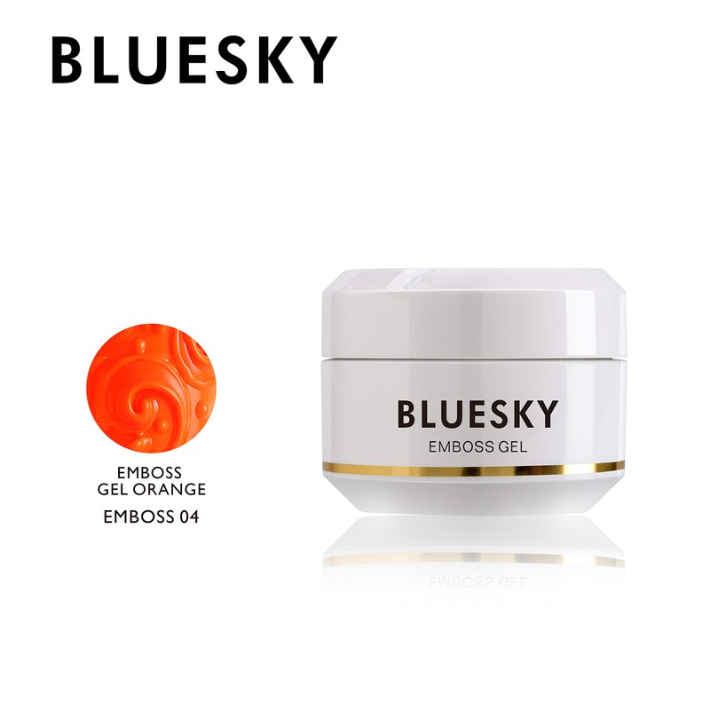 Bluesky UV Gel Emboss Carving Gel for Nail Art, Orange,