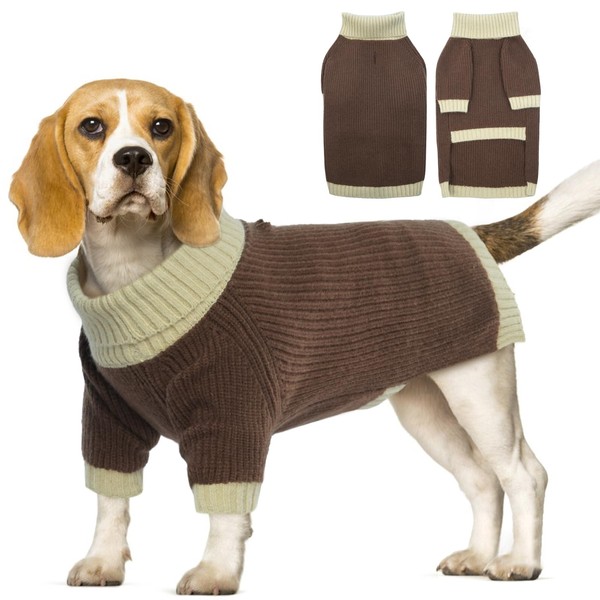 OUOBOB Dog Jumper - Large Size for Girls Boys, Thermal