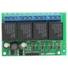 Relay Module, 4 Channel Flip Flop Relay Module 6-24VDC Low
