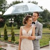 G4Free 62 Inch Clear Golf Umbrella Transparent Auto Open Large