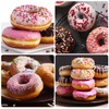 Butabeishy Silikon Donut-Backform, 2 Stück Antihaftbeschichtet Backform für Heißluftfritteuse, 4