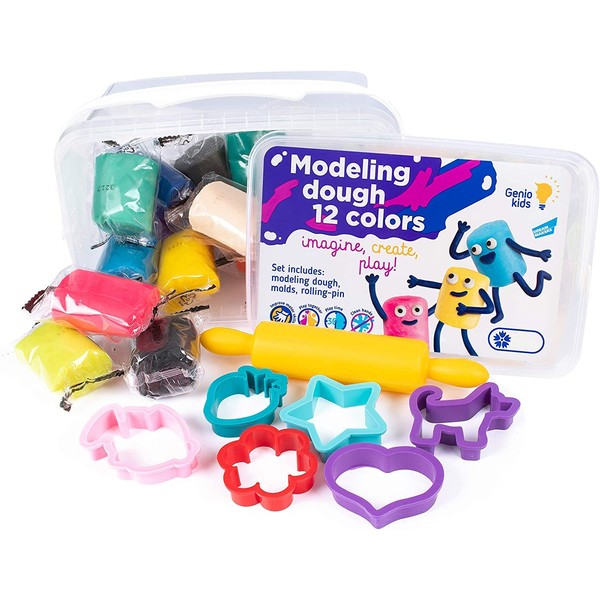 GenioKids Children's Clay from 2 Years Non-Toxic 0.6 kg /