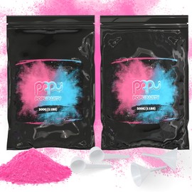 Black-out Gender Reveal Powder- 2 lb Pink Powder – Perfect for Baby Gender Reveal, Car Burnout, Color Toss, Photoshoots, Helicopters