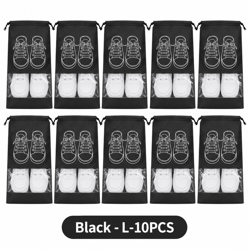 Non-Woven Shoe Storage Bags for Travel & Closet Organization –
