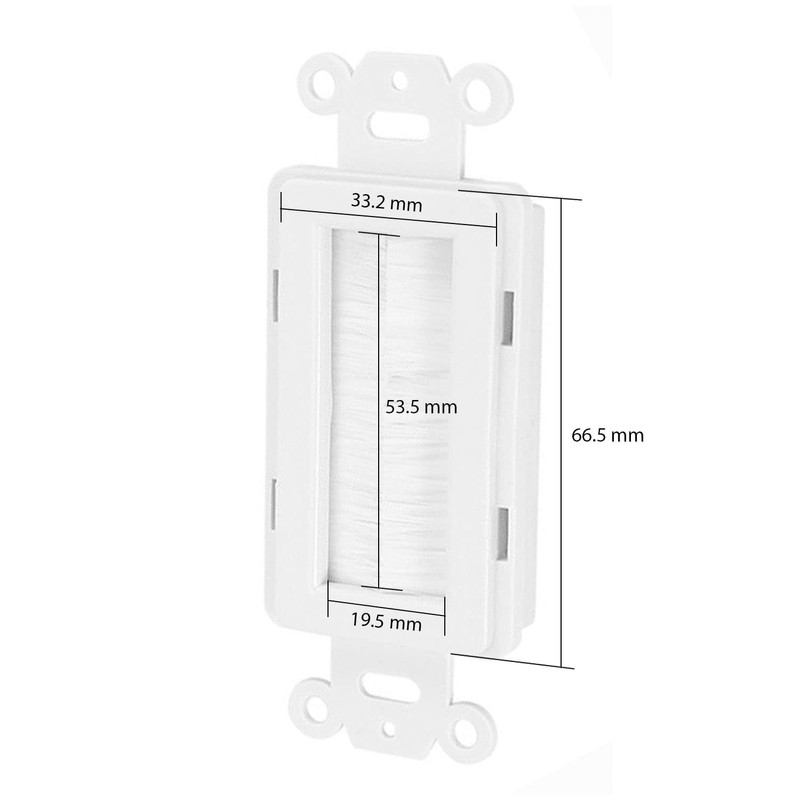 QuickPort Decora Brush Passthrough, Brush, 20 Pack White