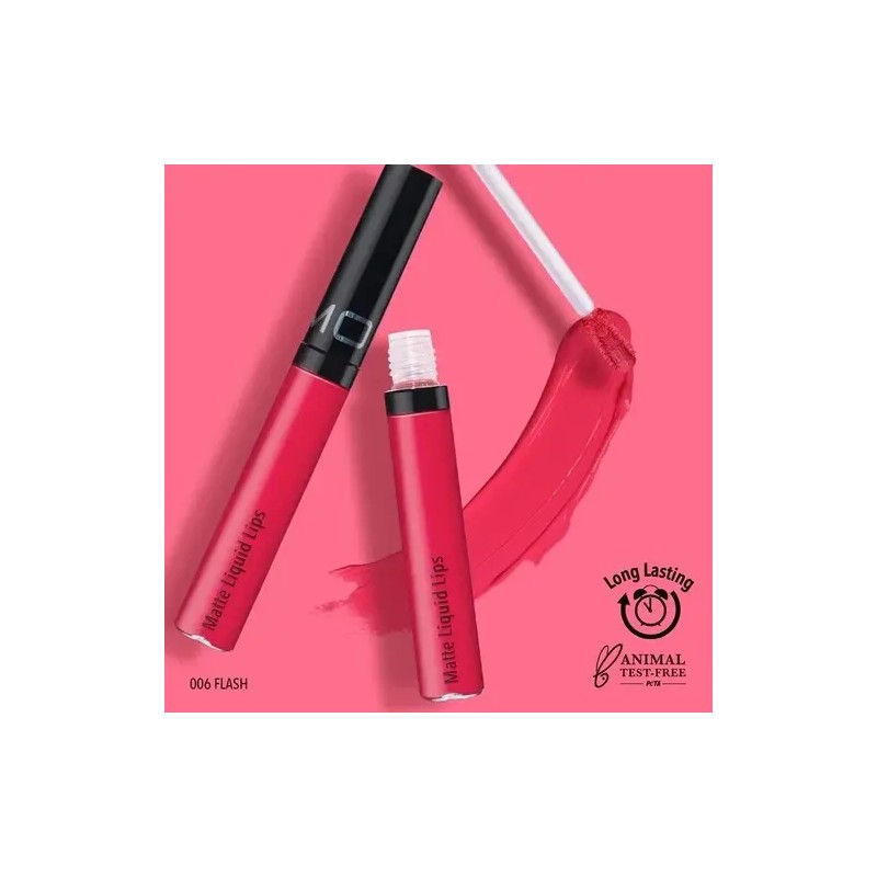 Moira Labial Liquido Matte Liquid Lips Tono Color 06 Flash