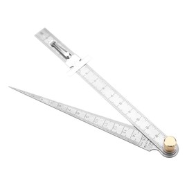 Stainless Steel Welding Taper Feeler Ruler 1 to 15mm, Clearly Marked Graduation, Simple Structure, Fine Workmanship, Measure Inner Diameter