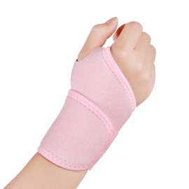 yeloumiss Wrist Support Sports Elastic Wrist Support Adjustable Hand Bandage for Sports Protection and Everyday Use One Size for Left or Right Hand 1 Piece (Pink)