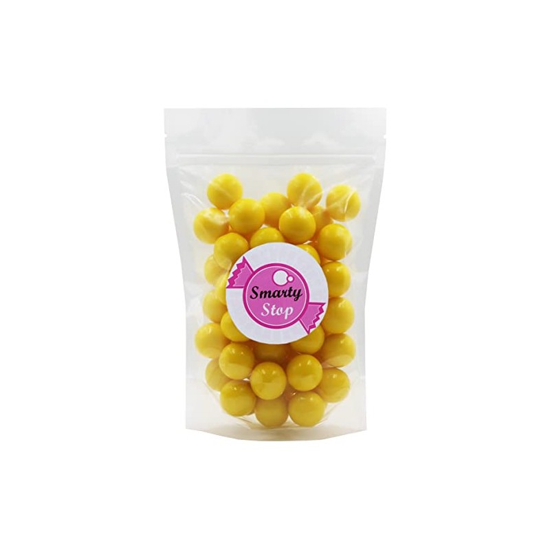 Smarty Stop Every Color 1" Gumballs (Yellow, 1 Pound (Pack
