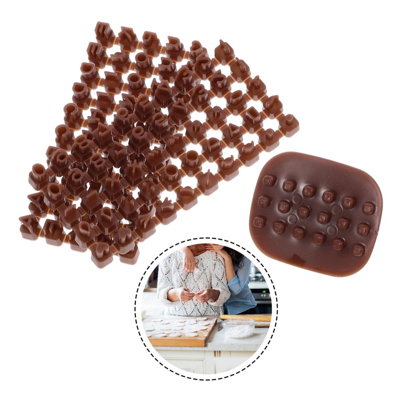 MAGICLULU 3pcs Miniature Polymer Clay Letter Stamps Alphabet Stamps for