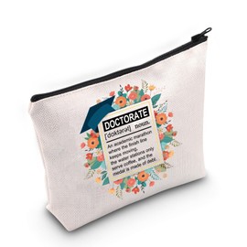 JNIAP Phd Graduation Gift Doctorate Degree Definition Cosmetic Bag New Doctor Gift (Doctorate Bag)