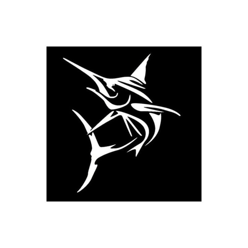 Marlin Fish Swordfish Sticker Decal Funny Sticker for Car Truck