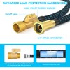 50 ft Expandable Garden Hose with 10-Function Spray Nozzle –