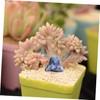 CAXUSD Tiny Mushroom Figurines in Ceramic 6pcs Garden Miniature Adornment